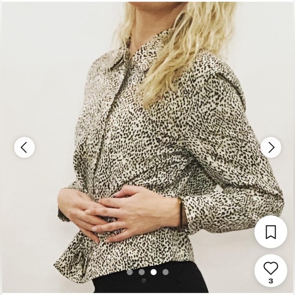 Club Monaco Leopard Varsity Spring Jacket Waist Tie Animal Blazer Zip Up XS - Picture 2 of 14